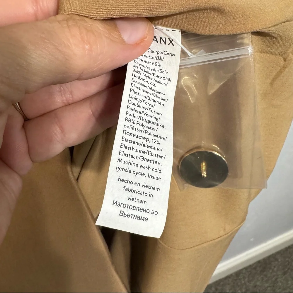 NWT SPANX Ponte vest Tan Sleeveless Dress small - Picture 7 of 9